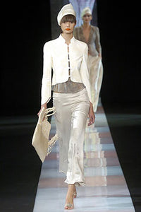 GIORGIO ARMANI SS2005 Cheongsam ivory blouse