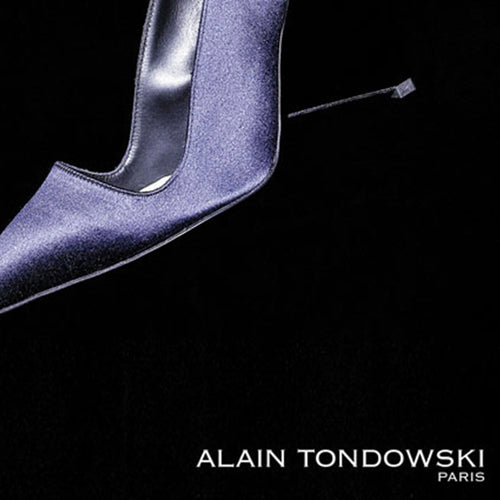 ALAIN TONDOWSKI Black leather heels