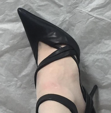 Load image into Gallery viewer, ALAIN TONDOWSKI Black leather heels