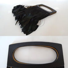 Load image into Gallery viewer, LALIQUE Feather Embellished Silk Evening Bag