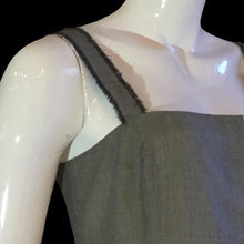 Load image into Gallery viewer, ALBERTA FERRETTI 90s grey square neck dress