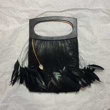 Load image into Gallery viewer, LALIQUE Feather Embellished Silk Evening Bag