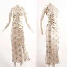 Load image into Gallery viewer, PRADA SS 1997 Silk Cheongsam brocade evening dress
