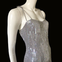 Load image into Gallery viewer, EMPORIO ARMANI Silk silver dress