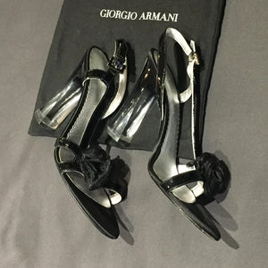 GIORGIO ARMANI lucite heels