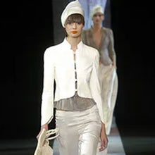 Load image into Gallery viewer, GIORGIO ARMANI SS2005 Cheongsam ivory blouse